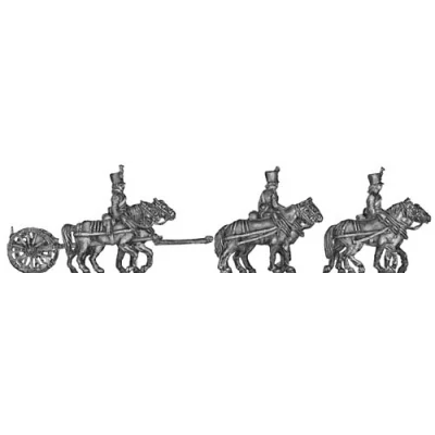 Foot artillery light limber team (18mm)