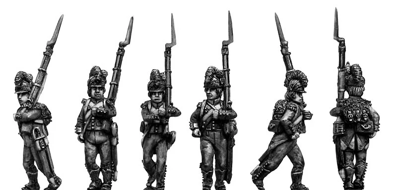 French Light Infantry marching unit deal Middle Blue uniform (28mm) - Image 2