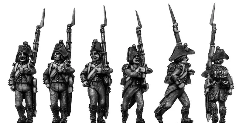 French Light Infantry marching unit deal Middle to Late Blue uniform (28mm) - Image 2