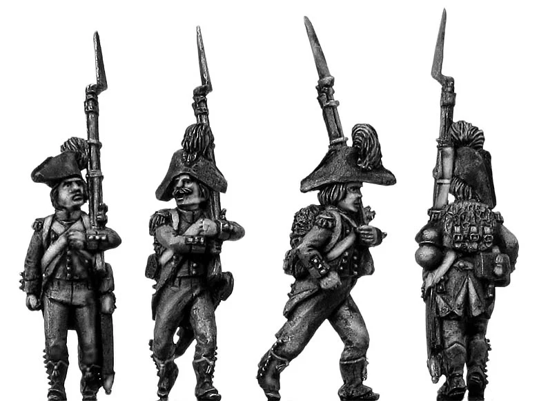 French Light Infantry marching unit deal Middle to Late Blue uniform (28mm) - Image 3