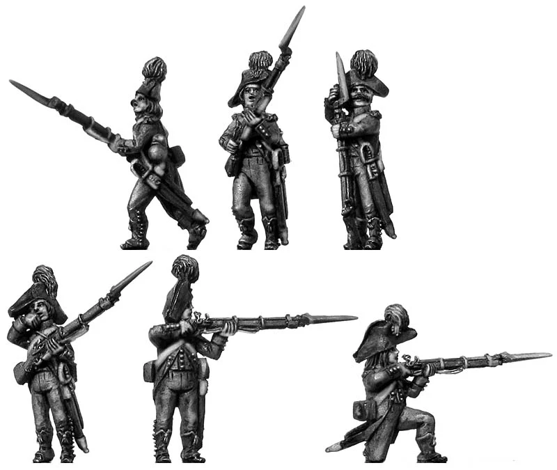 French Light Infantry skirmishing deal Middle to Late Blue uniform (28mm) - Image 3