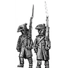 Fusilier, bicorne & greatcoat, march attack (18mm)