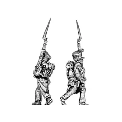 Fusilier, covered shako, march attack (18mm)
