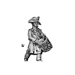 Fusilier drummer, greatcoat (18mm)