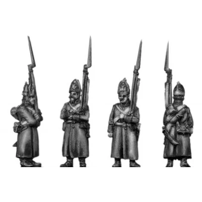 Fusilier, greatcoat, march-attack (18mm)