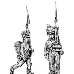 Fusilier, lozenge plate, cords on shako, marching (18mm)h