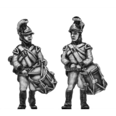 German fusilier drummer, helmet (18mm)