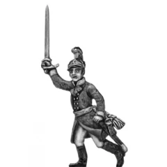 German fusilier officer, helmet, advancing (18mm)