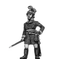 German fusilier officer, helmet, standing (18mm)