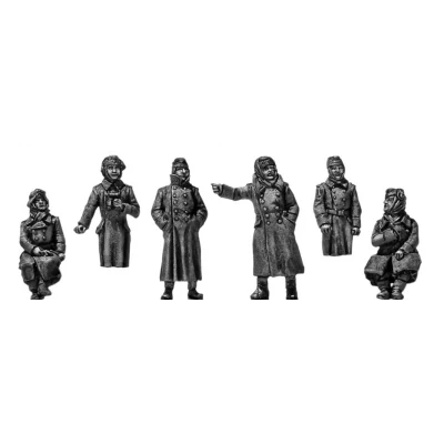 German Panzertruppen 1941-42 in greatcoats (20mm)