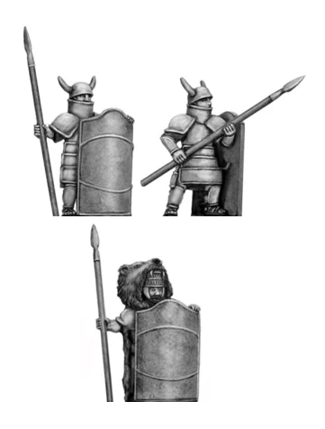 Greek hero in Dendra armour (28mm)