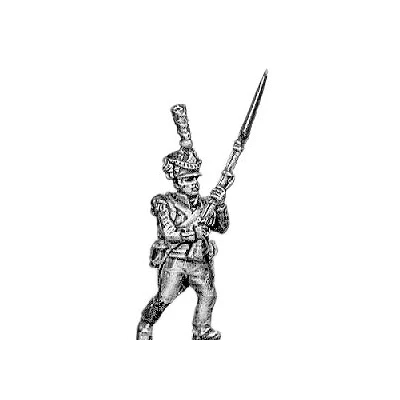 Grenadier, lozenge plate, shako cords and plume, advancing (18mm)