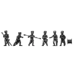 Guard Horse artillery crew, 6 new poses (18mm)