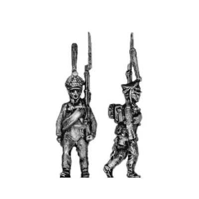 Guard infantry, shako, march-attack (18mm)