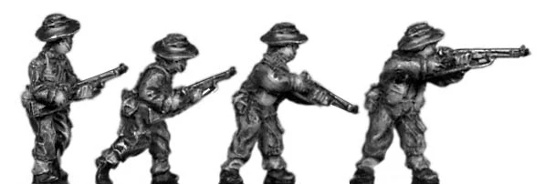 Gurkha infantry with No1 Mk3 rifle in slouch hat (15mm)