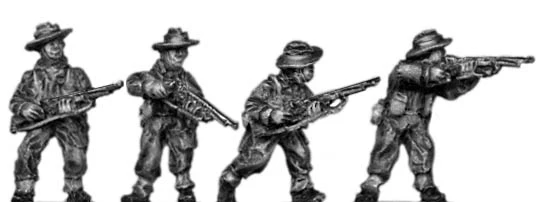 Gurkha infantry with No1 Mk4 rifle in slouch hat (15mm)