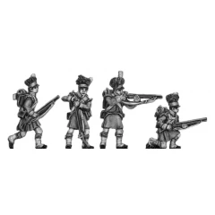 Highland flank company, skirmishing (18mm)