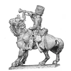 Horse artillery trumpeter, mounted (18mm)