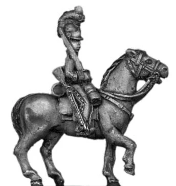 Household cavalry in helmet at rest (18mm)