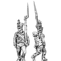 Hungarian fusilier, shako, marching, shoulder arms (18mm)