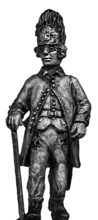 Hungarian Grenadier officer, marching, bearskin (28mm)