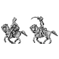 Hussar trooper, charging (18mm)