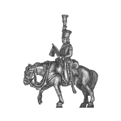 Hussar trumpeter, shako (18mm)