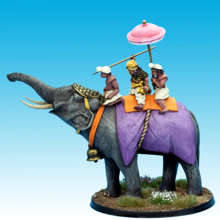 Indian King Porus Elephant and Crew (28mm) - Image 2