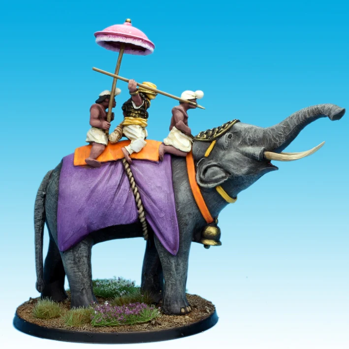 Indian King Porus Elephant and Crew (28mm) - Image 4