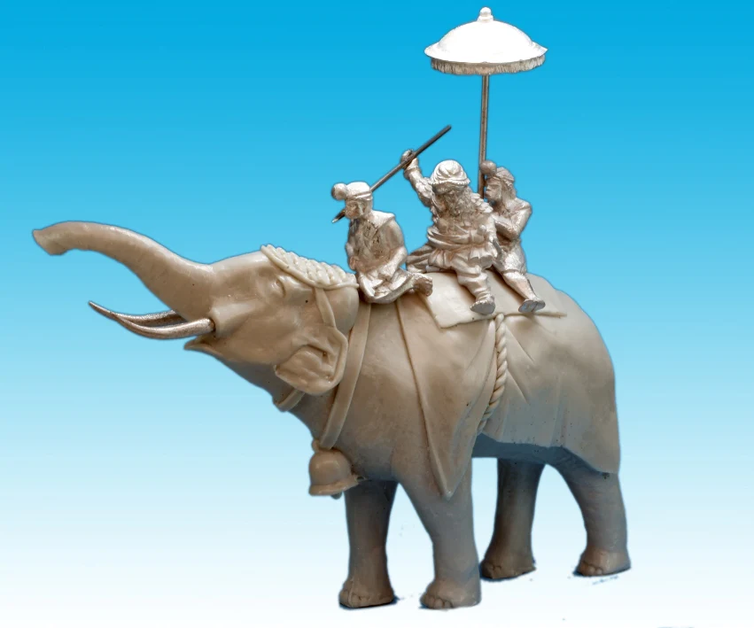 Indian King Porus Elephant and Crew (28mm) - Image 5