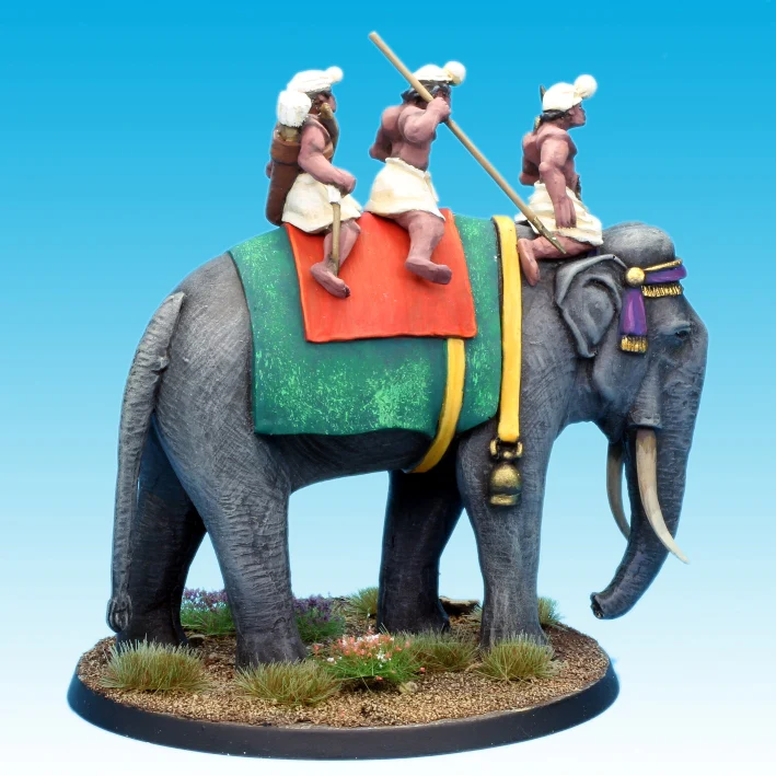 Indian Elephant and Crew (28mm) - Image 2