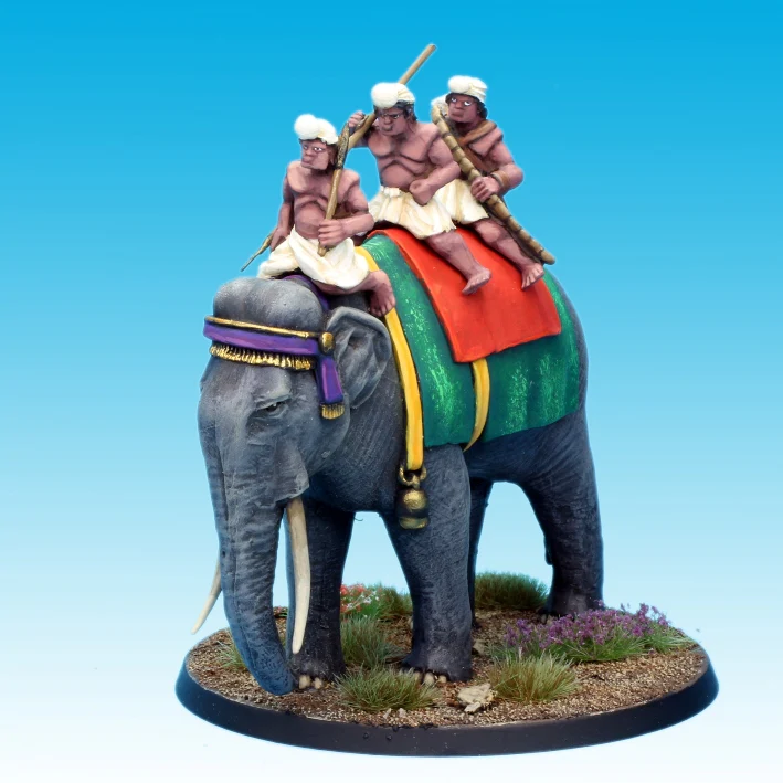 Indian Elephant and Crew (28mm) - Image 3