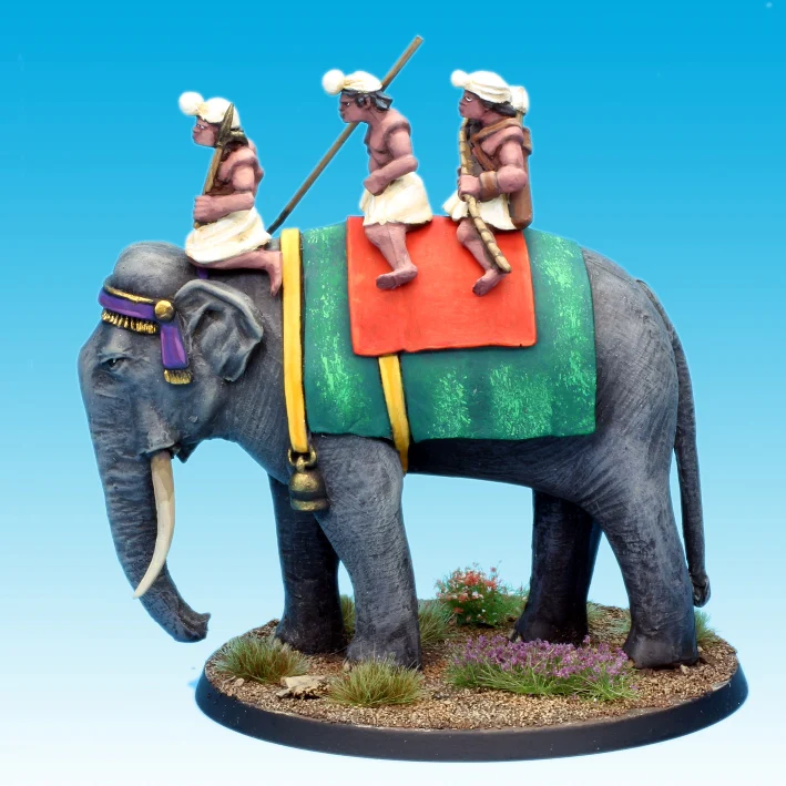 Indian Elephant and Crew (28mm) - Image 4