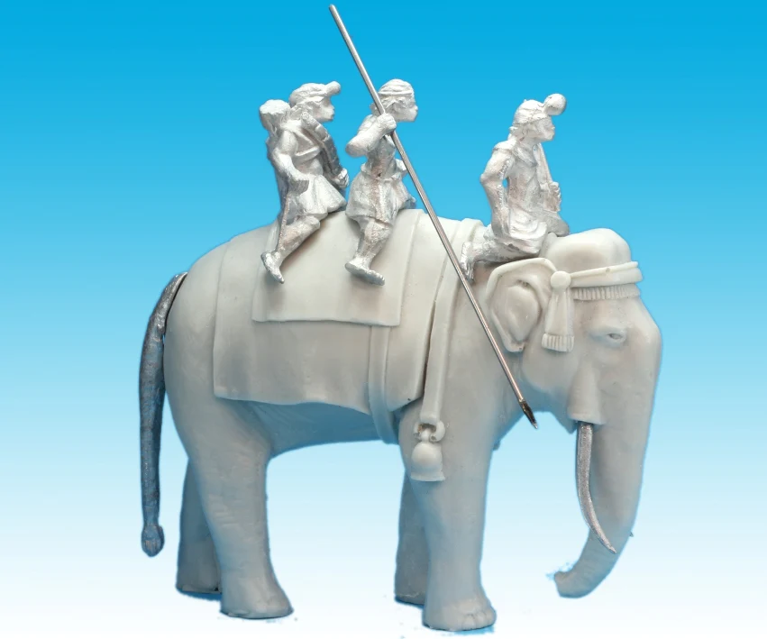 Indian Elephant and Crew (28mm) - Image 5