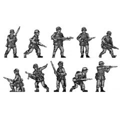 Infantry section advancing cautiously (20mm)
