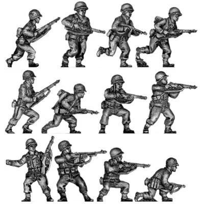 Infantry squad, advancing (20mm)