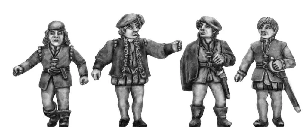 Italian Renaissance thugs ’raffines’ (28mm)