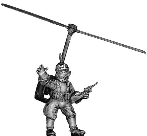 Jäger Fuhrer mit Whirlenkriegenfleigen (28mm)