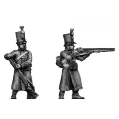 Jager, greatcoat, skirmishing (18mm)