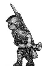 Japanese infantry with Type 89 knee mortar in helmet advancing (15mm)
