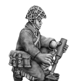 Japanese knee mortar firing, skrim helmet (28mm)