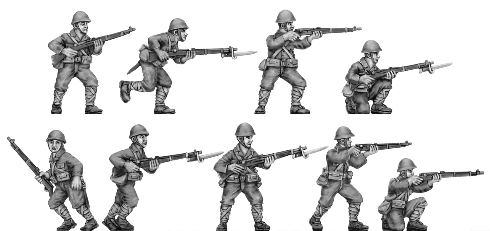Japanese rifleman, helmet (28mm)