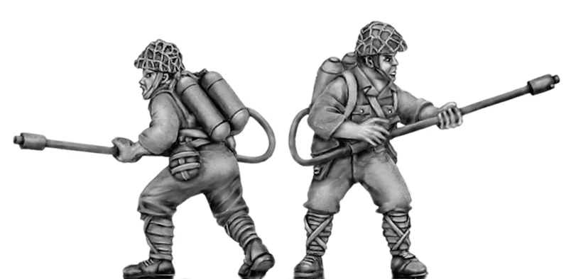 Japanese with flame thrower, skrim helmet (28mm)