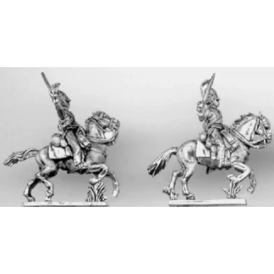 Kurassier, charging (18mm)