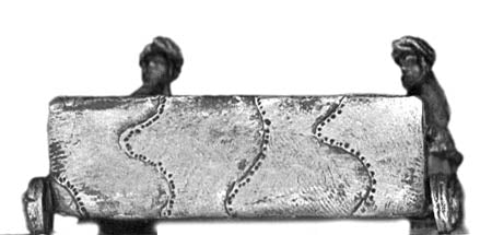 Large wheeled pavisse and two crewmen (15mm)