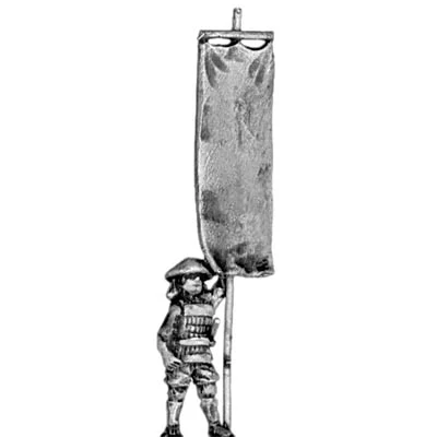 Late Samurai or Renaissance Ashigaru with standard (15mm)