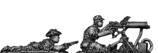 Legionnaire 30.cal HMG team in bush hat (15mm)