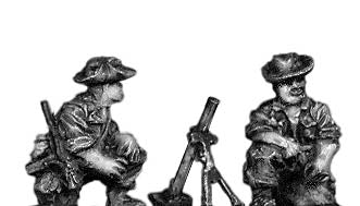 Legionnaire 60mm Mortar team in bush hat (15mm)