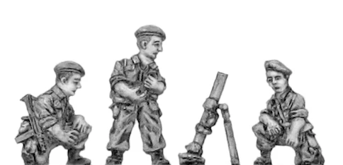Legionnaire 80mm Mortar team in beret (15mm)
