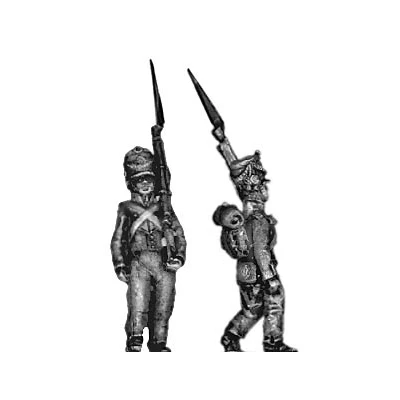 Light infantry fusilier, march attack (18mm)